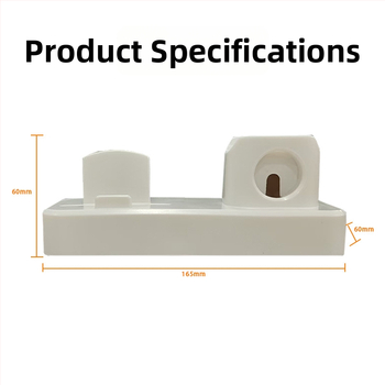 3-in-1 įkrovimo pagrindas su kabelių saugykla – skirtas iPhone, Apple Watch, išmaniajam telefonui ir ausinėms – TPU, paprastas stilus