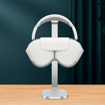 Headset tartó X3 — alumínium ötvözet + szilikagél, vezeték nélküli töltés, kompatibil AirPods Max, Sony, Beats