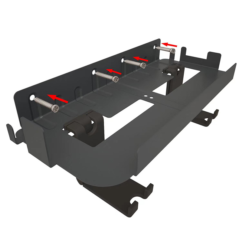 PS5 Suport de perete pentru PS5 Pro/Slim/PS5 – Metal+ABS, 455 g; Spațiu de depozitare pentru controlere, ochelari VR și căști