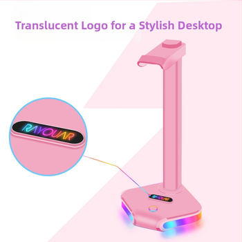 RGB osvijetljeni stolni držač za slušalice
