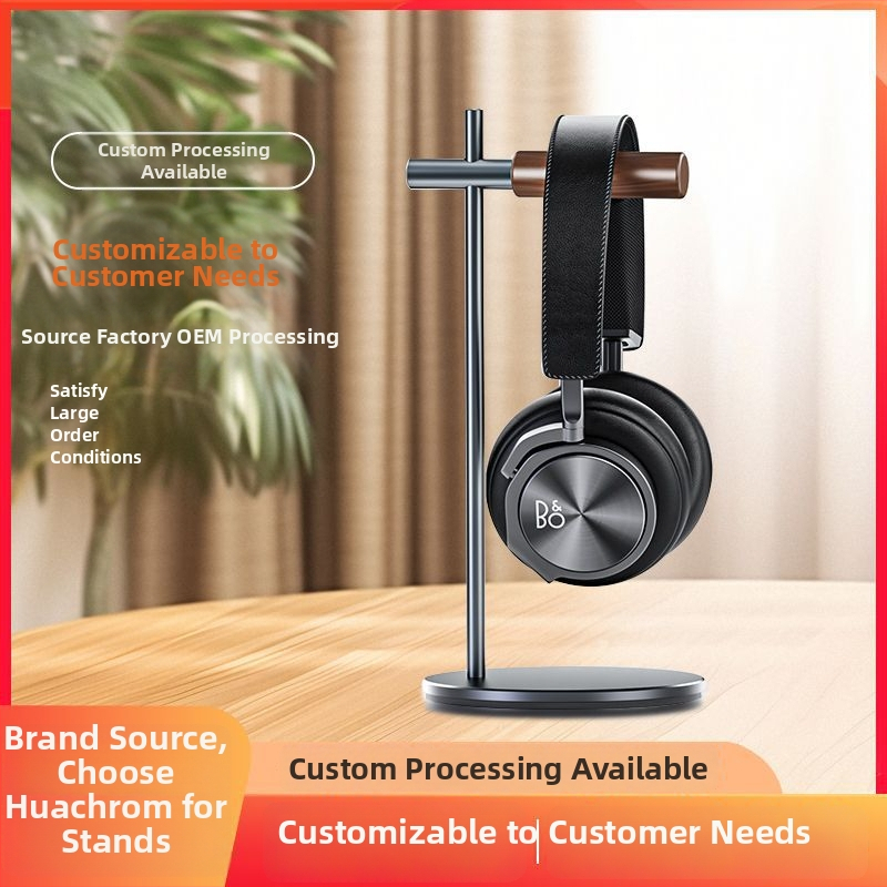 Hliníkový stojan na slúchadlá pre stolné použitie, Model Aluminum alloy headphone stand 02, Huaming Technology, Prispôsobiteľný