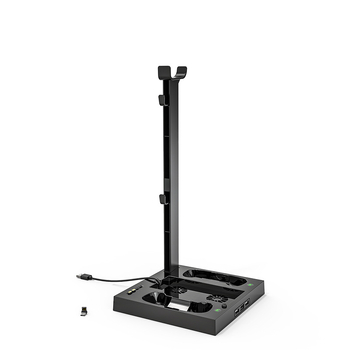 ipega bază de răcire multifuncțională X Series S pentru Xbox Series S, cu suport pentru căști și stație de încărcare pentru baterii/controlere duale