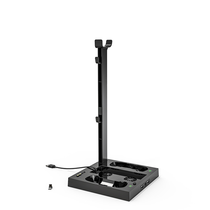 ipega bază de răcire multifuncțională X Series S pentru Xbox Series S, cu suport pentru căști și stație de încărcare pentru baterii/controlere duale