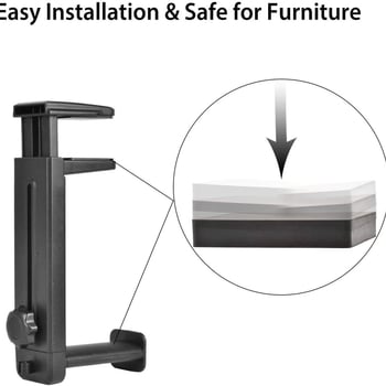 BO-320 stolni nosač za slušalice, aluminijska legura, 360° rotacija, težina 326 g