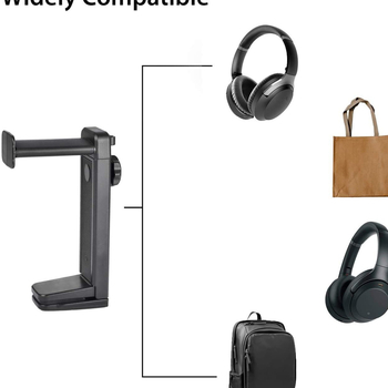 BO-320 stolni nosač za slušalice, aluminijska legura, 360° rotacija, težina 326 g