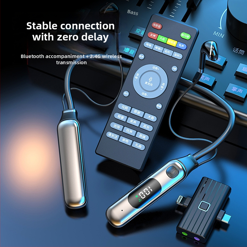 Tiesioginių transliacijų ausinės su įmontuota garso plokšte, belaidis Bluetooth, modelis 600K, skirta tiesioginiams transliavimams, paruoštos privatinei ženklinimui