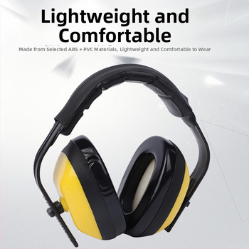 Protecții auditive cu bandă pentru cap, izolare fonică, construcție ABS+PVC, căptușeală din burete