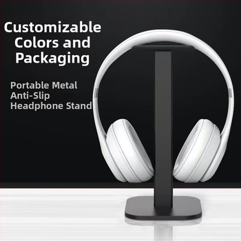 Stojan na slúchadlá Bluetooth na stol, model Z-13 — hliníková zliatina + silikón, vhodný pre stolné použitie, s odnímateľným skladovacím rámom a 1-ročnou zárukou