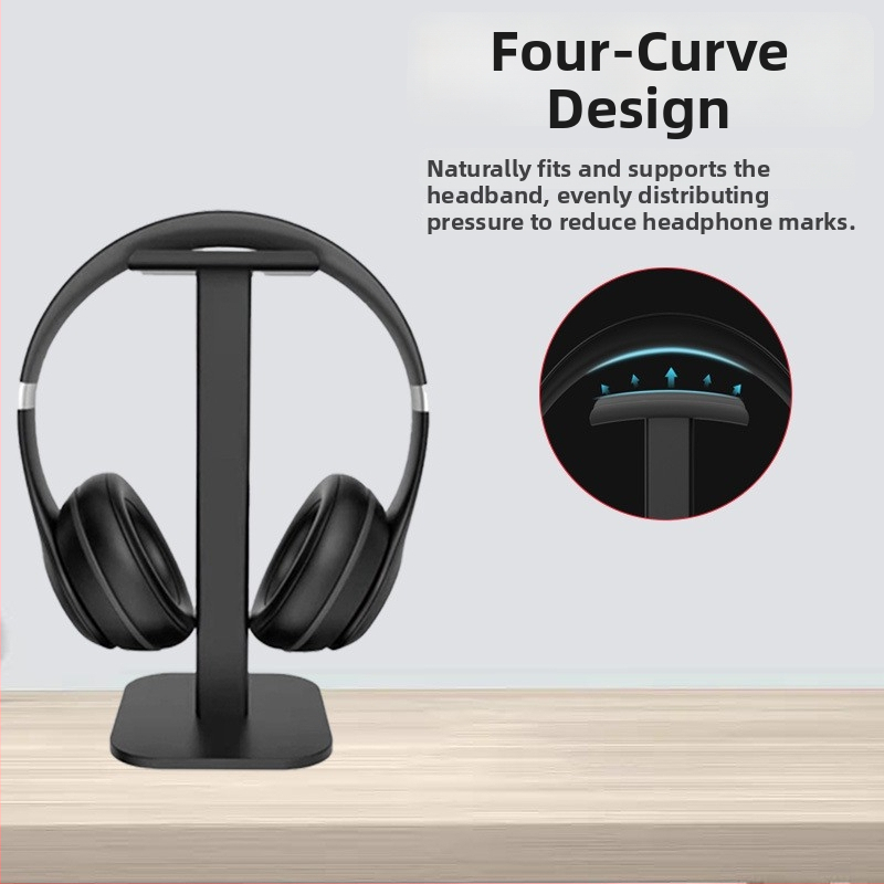 Stojan na slúchadlá Bluetooth na stol, model Z-13 — hliníková zliatina + silikón, vhodný pre stolné použitie, s odnímateľným skladovacím rámom a 1-ročnou zárukou