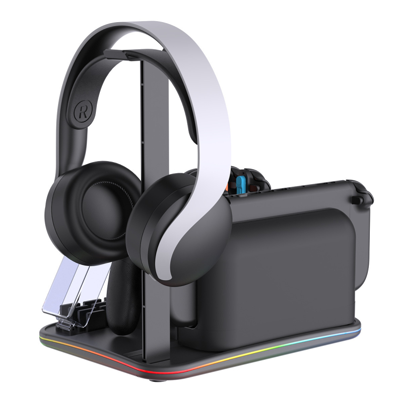 Switch 2 baza za hlađenje i punjenje s držačem za kartice igara i kontrolere, USB sučelje, ABS materijal, težina 633 g