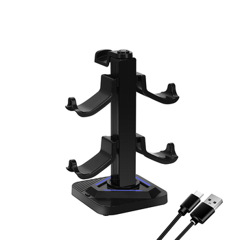 Genetic Xbox Series X kontroller fejhallgató tároló állvány RGB-vel, USB-C, ABS anyag