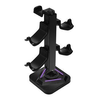 Genetic Xbox Series X kontroller fejhallgató tároló állvány RGB-vel, USB-C, ABS anyag