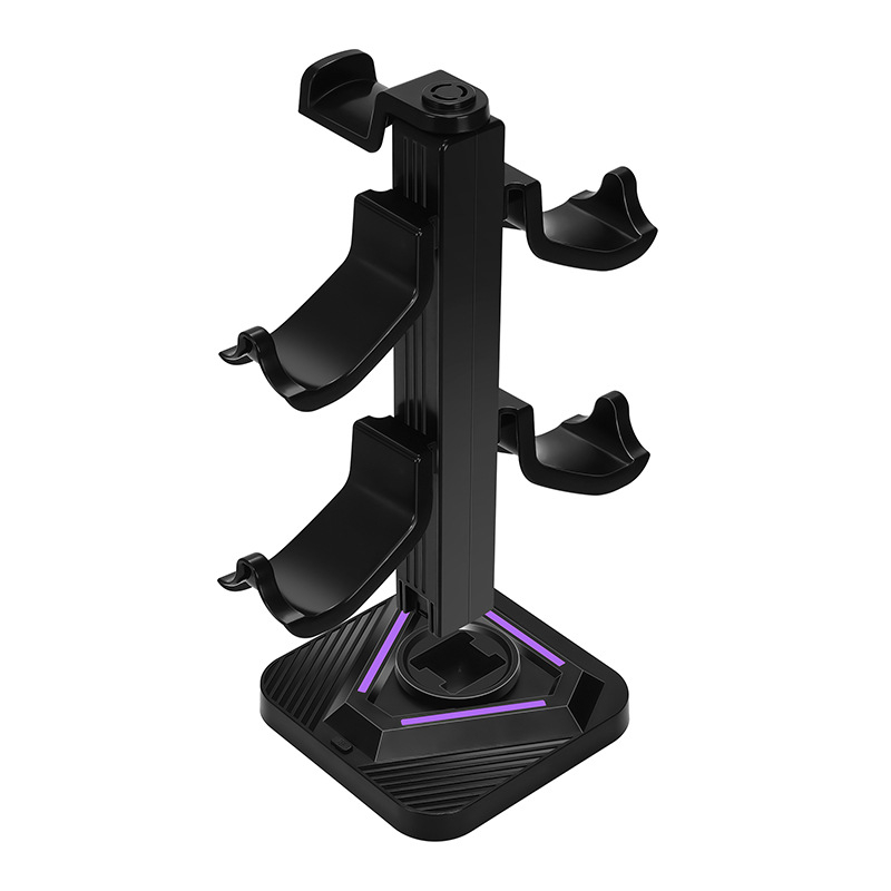 Genetic Xbox Series X kontroller fejhallgató tároló állvány RGB-vel, USB-C, ABS anyag