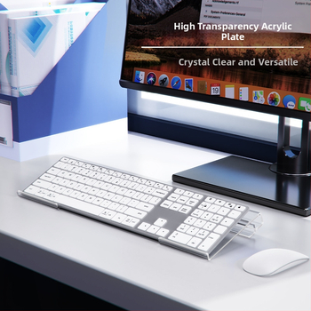 Darbo stalo klaviatūros laikiklis, ergonomiškas Z formos, pakilęs pasvirimas (Universalus suderinamumas, neslidus, modelis 240208)