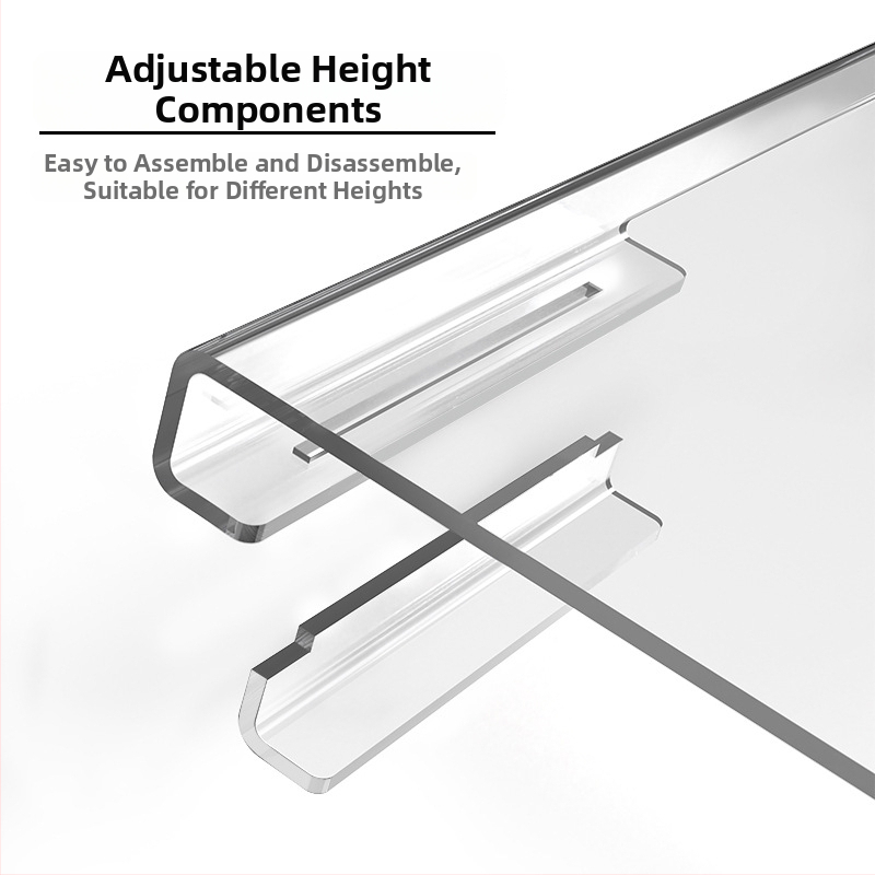 Darba galda tastatūras statīvs, ergonomisks Z formas, paaugstināts slīpums (Universālā saderība, antislīdējošs, modelis 240208)