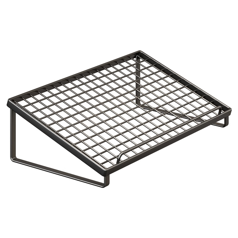 Datora galda statīvs – salokāms, pārnēsājams, ar paceltu pamatu un tastatūras plauks