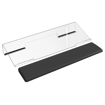 Ergonomiska tastatūras statīva priekš darba ar datoru, Z formas pacēlāja tastatūras turētājs, modelis 240208, saderīgs ar lielāko daļu tastatūru, birojam