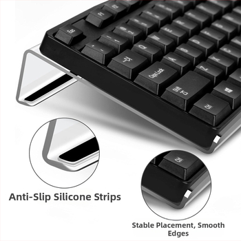 Ergonomiska tastatūras statīva priekš darba ar datoru, Z formas pacēlāja tastatūras turētājs, modelis 240208, saderīgs ar lielāko daļu tastatūru, birojam