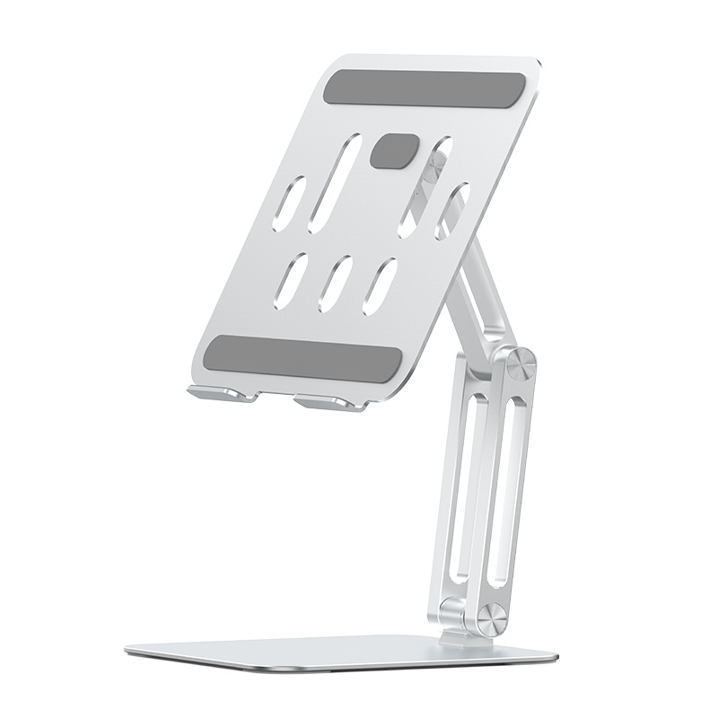 Βάση για φορητό υπολογιστή – Πτυσσόμενος σκελετός από κράμα αλουμινίου και ανθρακούχος χάλυβας, μαξιλαράκια σιλικόνης, ρυθμιζόμενο ύψος, Μοντέλο: Computer Bracket, Βάρος: 1,36 kg