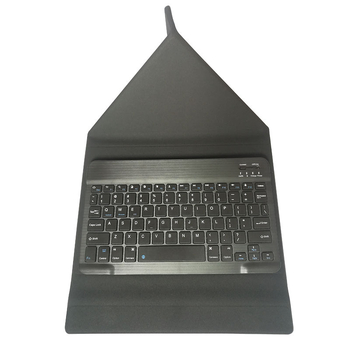 Planšetės dėklas su Bluetooth klaviatura ir laikikliu, PU oda, trijų dalių sulankstomas laikiklis, magnetinis užsegimas