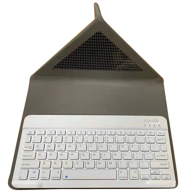 Planšetės dėklas su Bluetooth klaviatura ir laikikliu, PU oda, trijų dalių sulankstomas laikiklis, magnetinis užsegimas