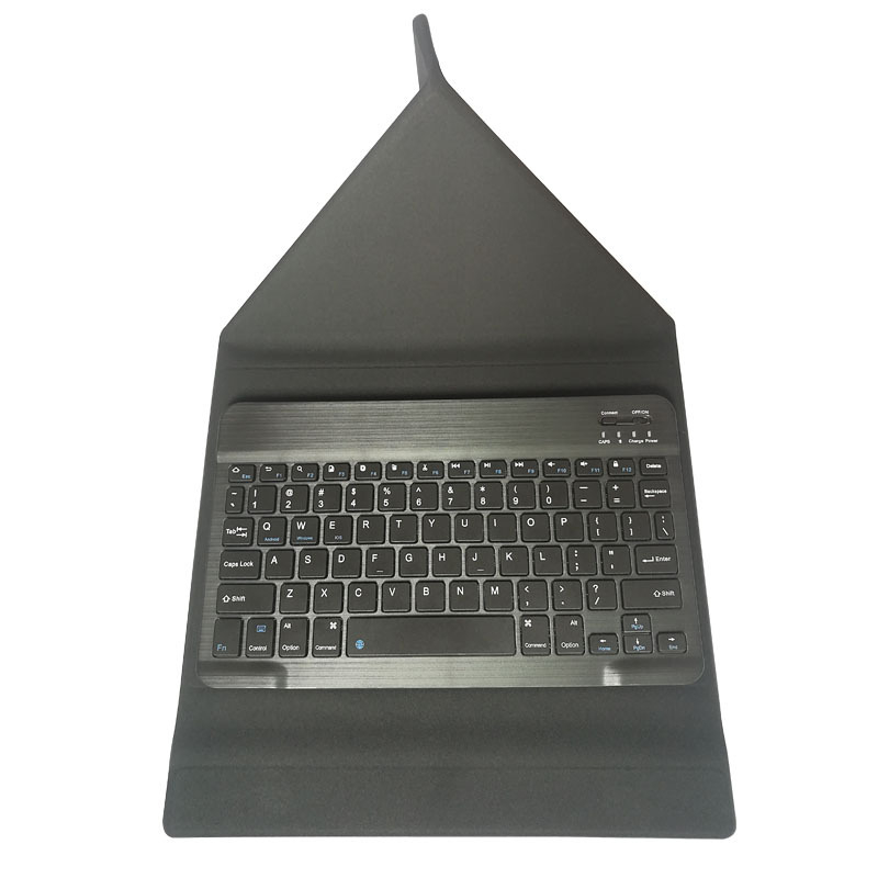 Planšetės dėklas su Bluetooth klaviatura ir laikikliu, PU oda, trijų dalių sulankstomas laikiklis, magnetinis užsegimas