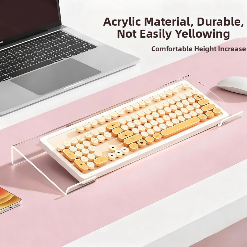 Darbstaciju tastatūras statīvs 78/108 taustiņu tastatūrām, paaugstina tastatūru, biroja lietošanai, 280 g