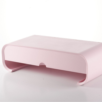 Suport monitor cu sertar și suport pentru tastatură pentru montare pe birou (Material: PP; Multifuncțional; Instalație pe birou; 1 nivel; Organizare birou)