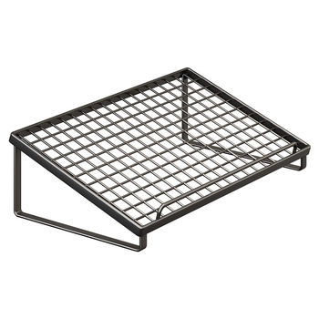 Stovas staliniam kompiuteriui su sulankstomu reguliuojamu ekrano pakėlėju ir klaviatūros laikikliu