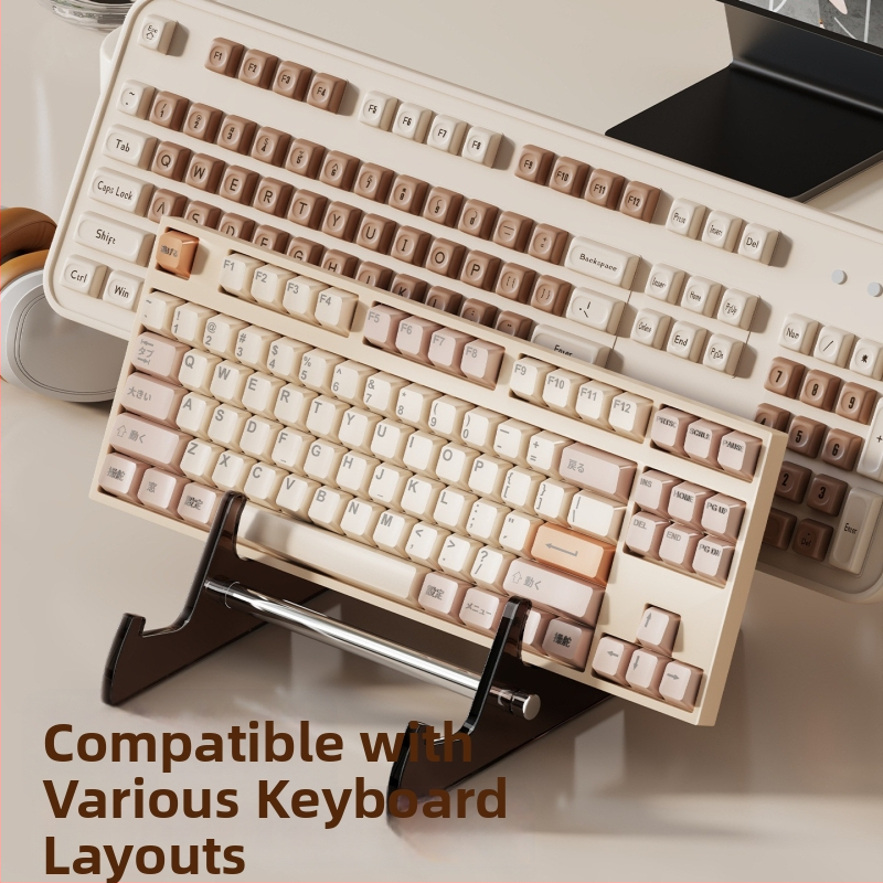 Laua klaviatuuri kuvamise alus akrüülkäepidemiga, juhtmevaba mehhaanilise klaviatuuri hoidmiseks, mudel 2357393523336544640, kohandatav