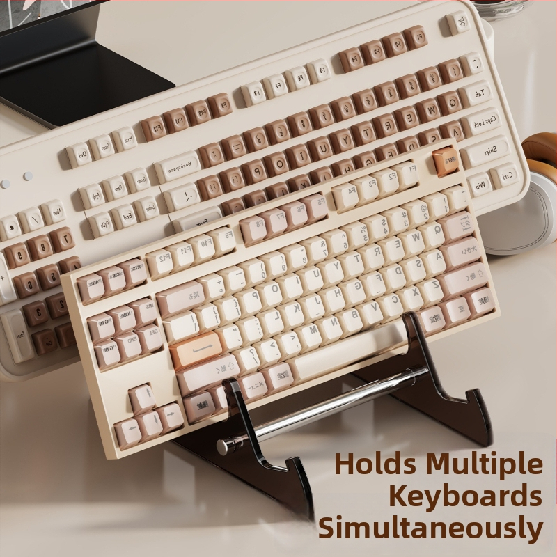 Laua klaviatuuri kuvamise alus akrüülkäepidemiga, juhtmevaba mehhaanilise klaviatuuri hoidmiseks, mudel 2357393523336544640, kohandatav