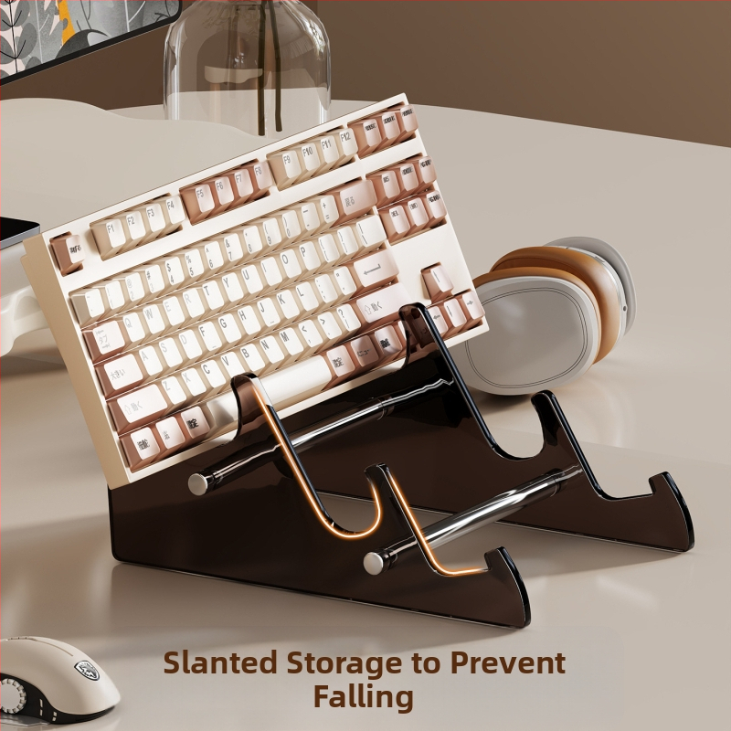 Laua klaviatuuri kuvamise alus akrüülkäepidemiga, juhtmevaba mehhaanilise klaviatuuri hoidmiseks, mudel 2357393523336544640, kohandatav