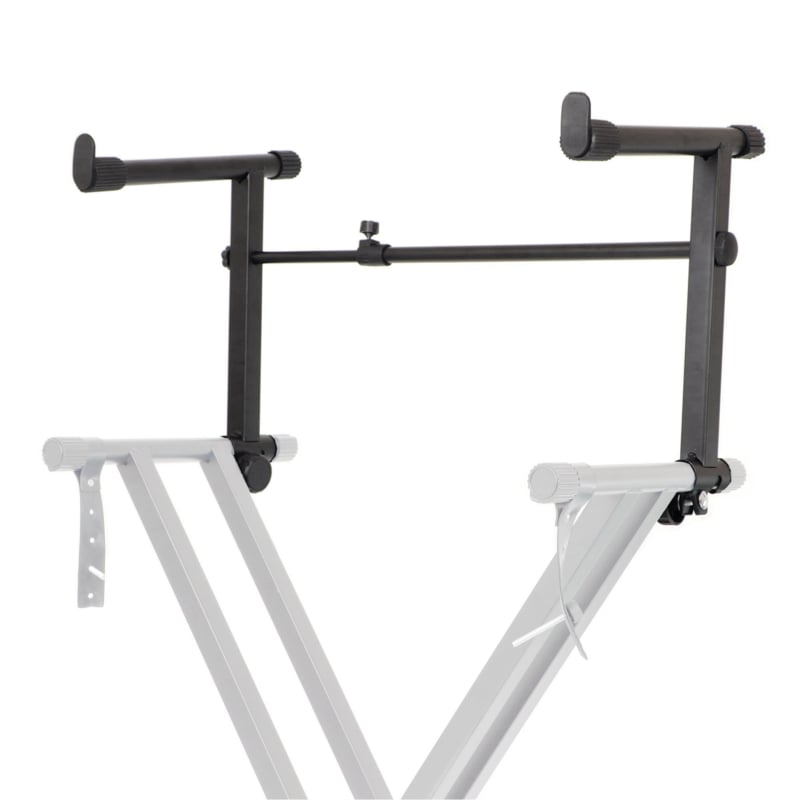 Στήριγμα ηλεκτρονικού πληκτρολογίου με υψωμένο X-πλαίσιο και διπλό σωλήνα, KS-6, Μέταλλο, Zy