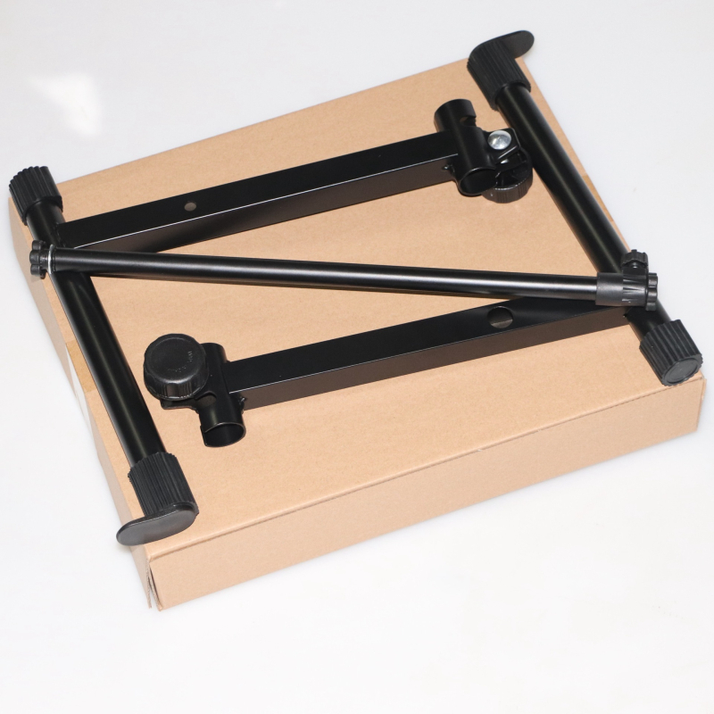 Στήριγμα ηλεκτρονικού πληκτρολογίου με υψωμένο X-πλαίσιο και διπλό σωλήνα, KS-6, Μέταλλο, Zy