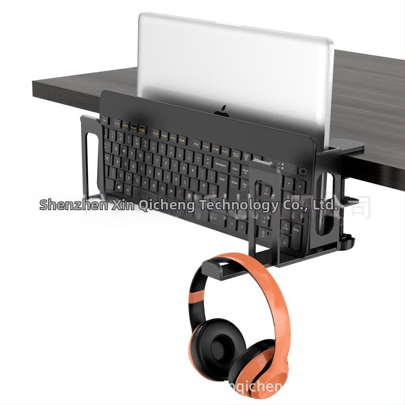 Nešiojamojo kompiuterio stovas C3 su šono klaviatūros laikymo, ausinių laikikliu, planšetės laikikliu • 30970679243 • 2024 m kovo mėn • nešiojamojo kompiuterio daugiafunkcinis laikiklis • dvipusė stalviršis