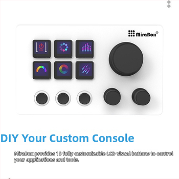 Miaolianbao HSV293N3 vizuālā tastatūra ar pagriežamu vadību un LCD ekrānu, programējama