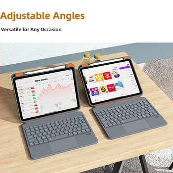 Bluetooth klaviatūros dėklas iPad Pro 11 (2–4 kartos) ir iPad Air 11 (M2) 2024, su 360° besisukančiu stendu