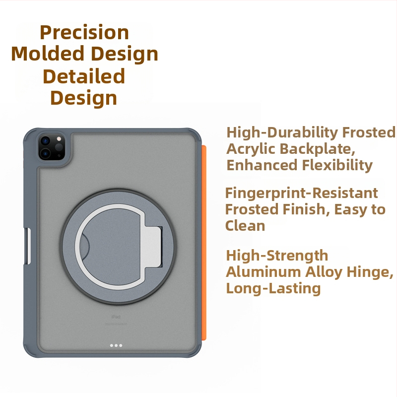 Bluetooth klávesnicový obal pre iPad Pro 11 (2.–4. generácia) a iPad Air 11 (M2) 2024, s otočnou 360° podstavou