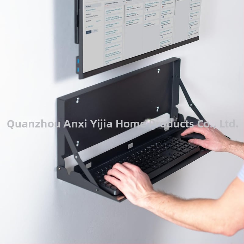 Sieninis laikiklis klaviatūrai ir sulankstoma rašymo plokštelė – universalus modelis, 1,5 m kabelis, svoris 3000 g