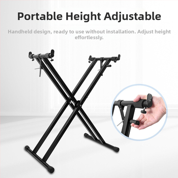 Stojan na elektronický organ, kovový, model Disassembling portable piano gear, Haoze