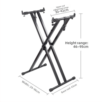 Stojan na elektronický organ, kovový, model Disassembling portable piano gear, Haoze