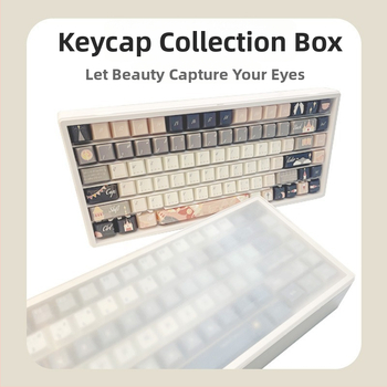 136-ABS keycap uzglabāšanas kārba — stackable tastatūras piederums, saderīga ar keycaps, 0,5 kg, iepakojums: blisteris + iekšējā kastīte + ārējā kartona kārba