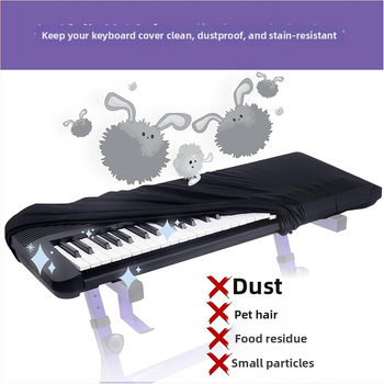 Kryt na klavír proti prachu, flanelový materiál, model LSP-V01, prachu odolný, vodeodolný, proti znečisteniu, univerzálne pre klávesové nástroje