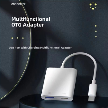 OTG adapter za punjenje i 2-u-1 Lightning adapter s USB diskom i tipkovnicom za Apple uređaje