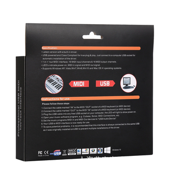 HiFing HF-MIDI cablu USB-MIDI pentru pian digital și tobe electronice