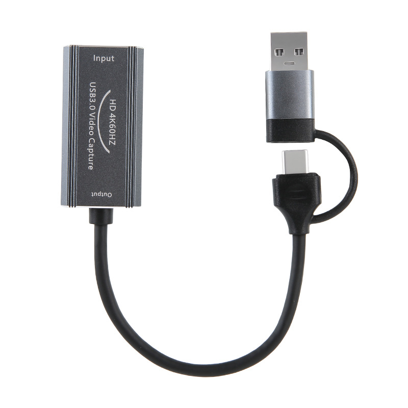 Улавяща видео карта 4K60Hz, HDMI към Type-C, двуизходна, MS2130S чип, медно ядро