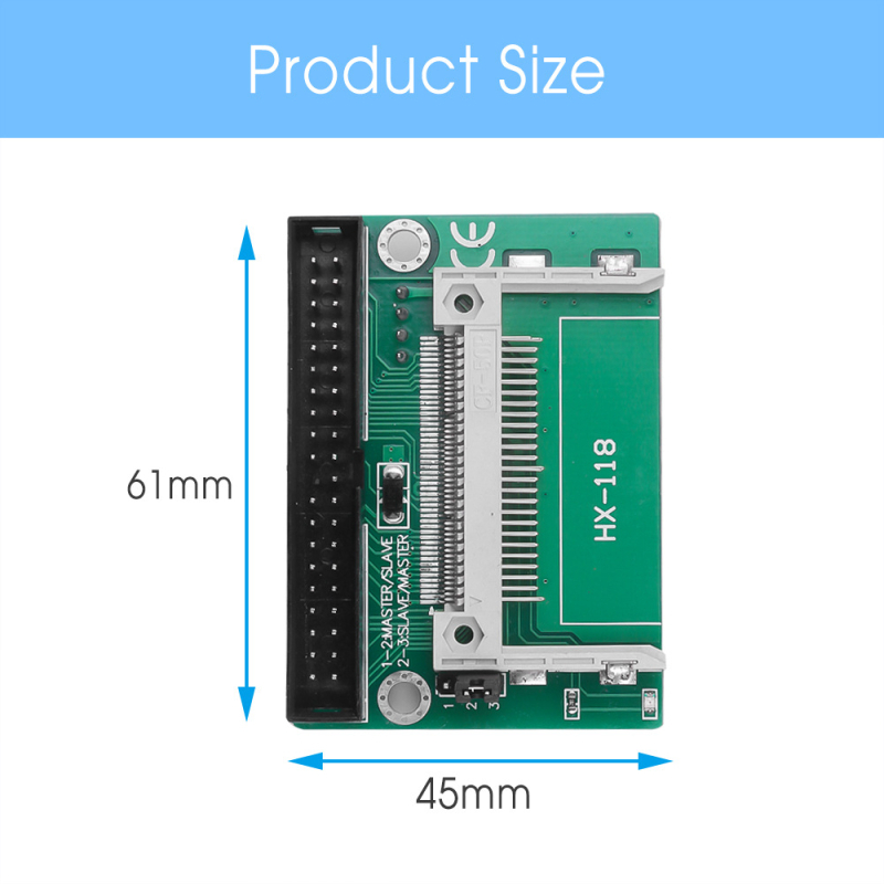 CF към IDE адаптер карта за 3,5-инчови IDE устройства с DMA 40-пин поддръжка за компютърни периферни устройства и LCD дисплеи