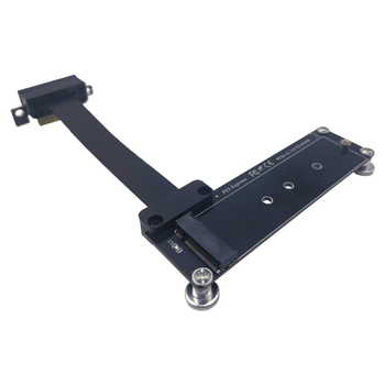 PCIe x1 към M.2 NVMe адаптер удължително кабел, PCIe 4.0, чип Fr9888, медно ядро, 0,6 м, конектор с един край