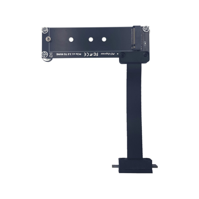 PCIe x1 към M.2 NVMe адаптер удължително кабел, PCIe 4.0, чип Fr9888, медно ядро, 0,6 м, конектор с един край