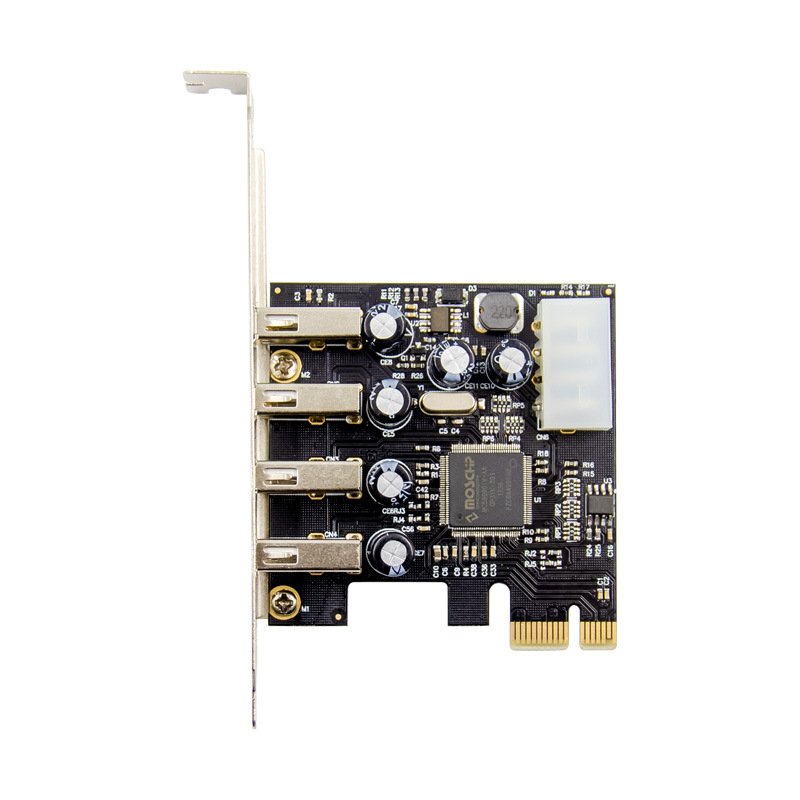 Sunweit SE-U29990B-4U PCIe x1 USB 2.0 četverportna kartica za proširenje ASIX MCS9990 bez upravljačkog programa